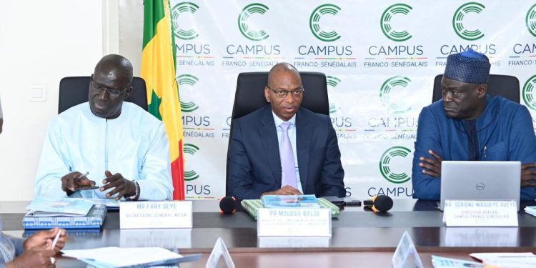 En visite au Campus Franco Sénégalais Pr Moussa Baldé renforce le partenariat universitaire