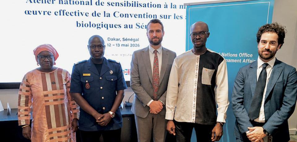 Atelier sur la sensibilisation à la mise en œuvre de la Convention sur les armes biologiques au Sénégal