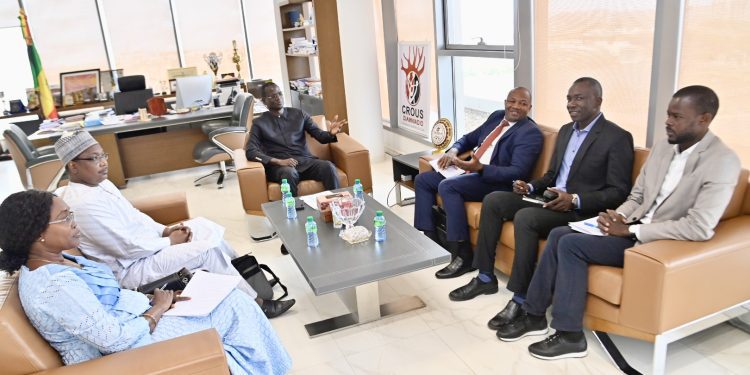 Audience avec une délégation du Conseil Africain et Malgache pour l’Enseignement Supérieur (CAMES), pilotée par le Secrétariat Général