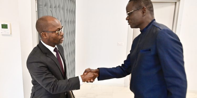 Audience avec une délégation de la fondation MasterCard conduite par le Directeur Régional Monsieur Serge Augusta Kouakou