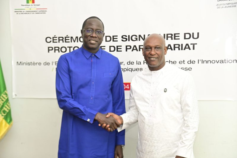 JOJ Dakar 2026: le MESRI signe un protocol de partenariat avec le COJOJ