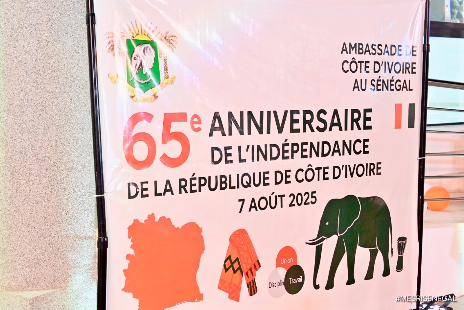 Cérémonie officielle marquant le 65e anniversaire de l’indépendance de la République de Côte d’Ivoire