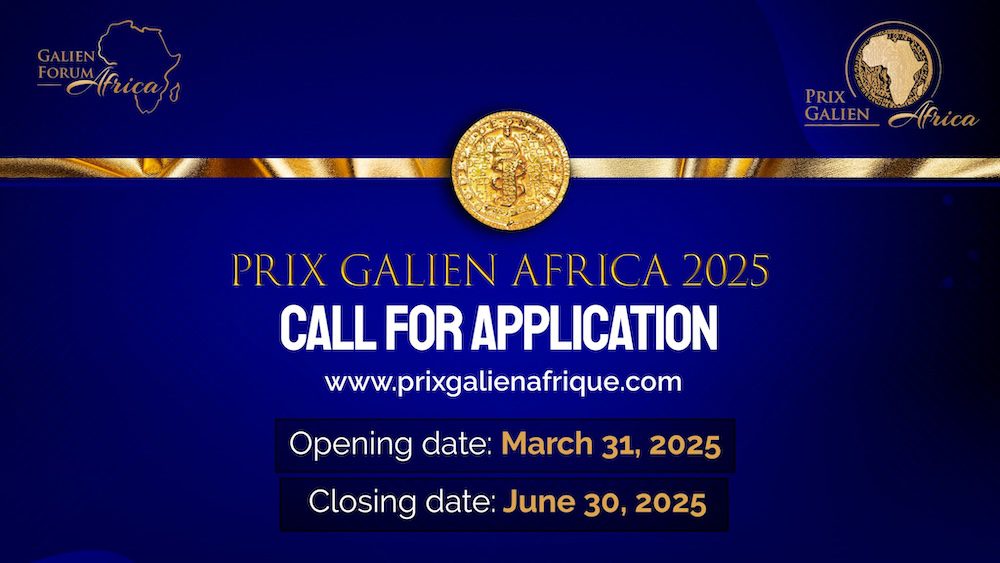 Appel à candidature pour la 5e Edition du «Prix Galien Afrique»