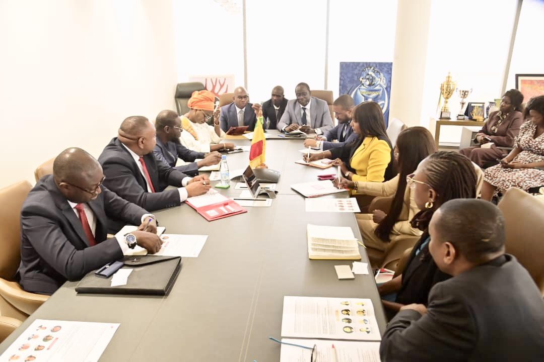 Audience conjointe avec le Ministère de l’Éducation nationale, une délégation de la Fondation Tony Elumelu (TEF) et de la United Bank for Africa (UBA)