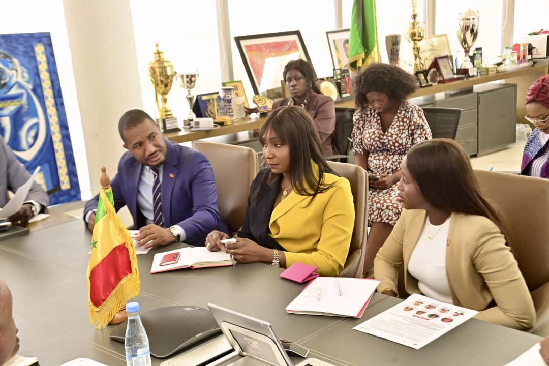 Audience conjointe avec le Ministère de l’Éducation nationale, une délégation de la Fondation Tony Elumelu (TEF) et de la United Bank for Africa (UBA)