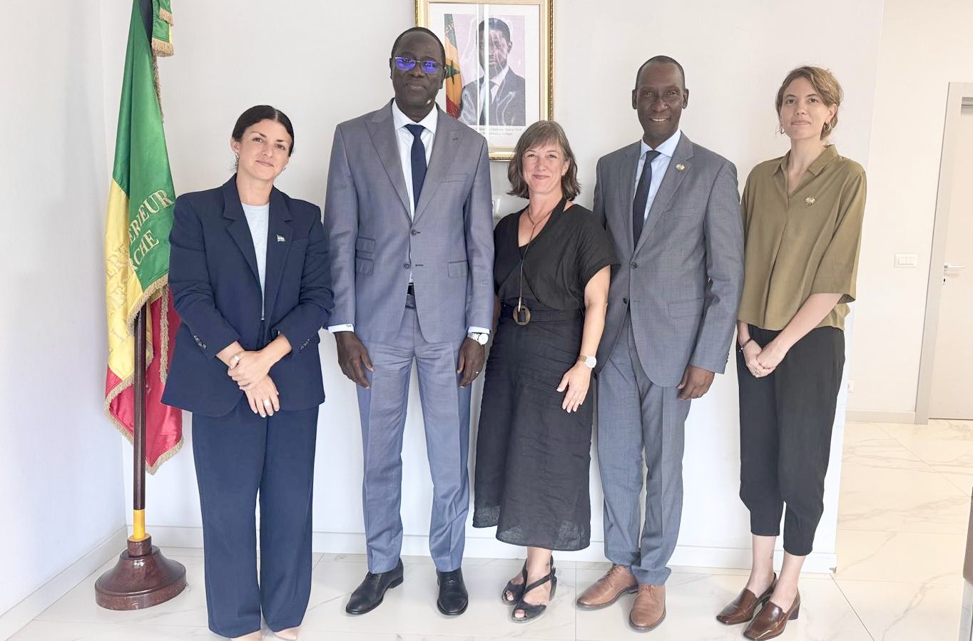 Audience avec une délégation de la Délégation générale du Québec à Dakar