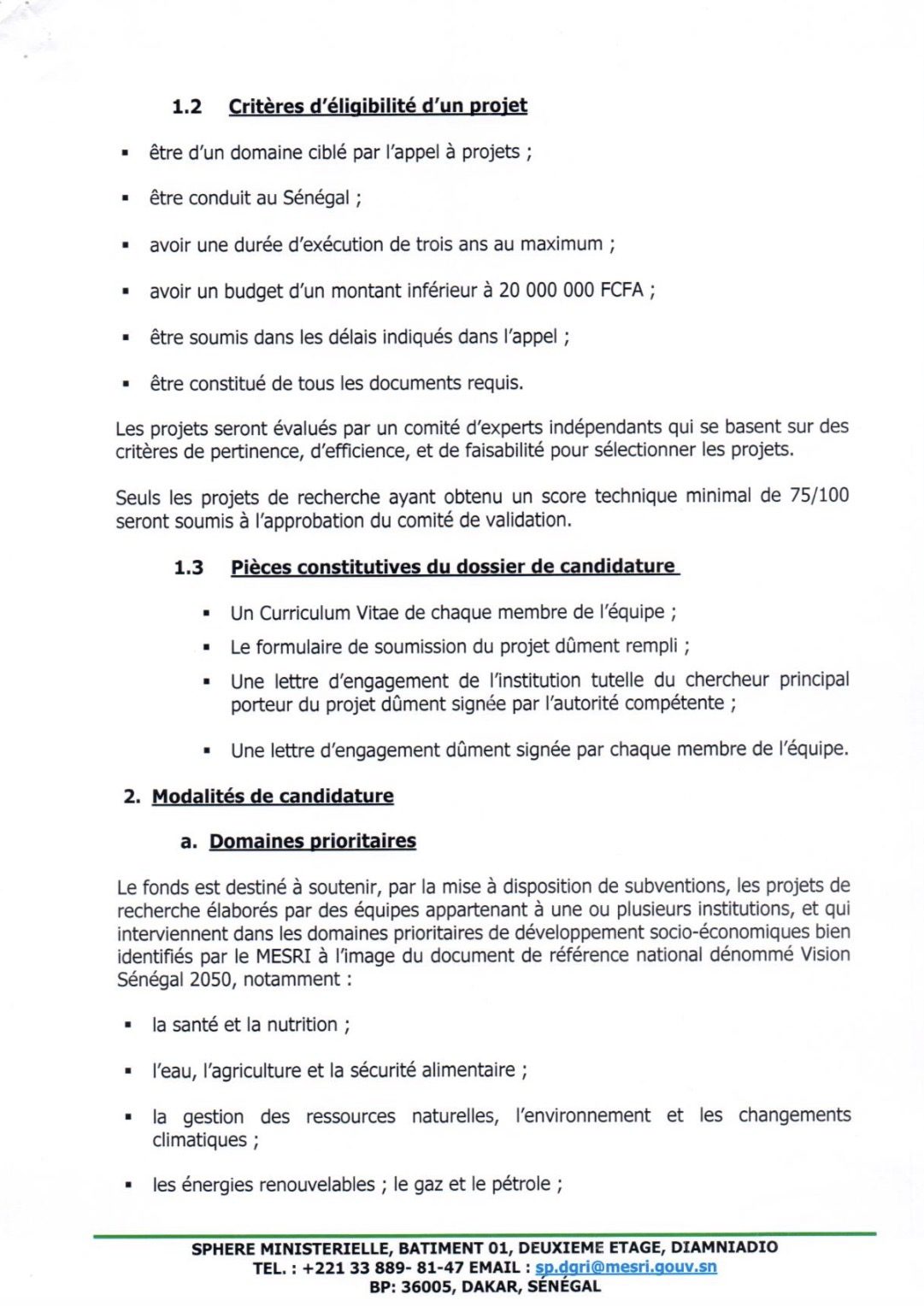 Appel à candidature pour le financement de projets de recherche du FIRST Edition 2024-2025