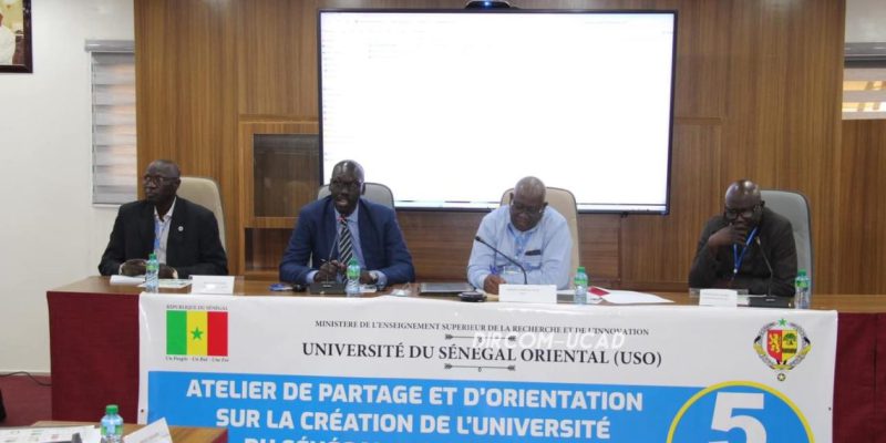 Atelier de partage et d’orientation sur le projet de création de l’Université du Sénégal Oriental