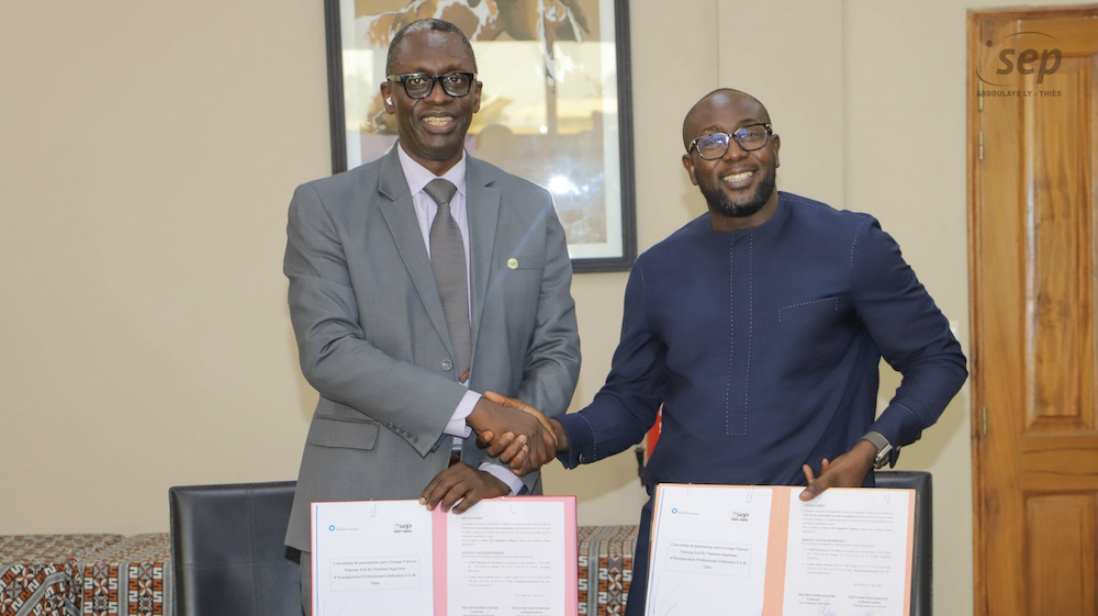 Signature d’une convention de partenariat entre l’ISEP Abdoulaye LY et le Groupe Univers Telecom