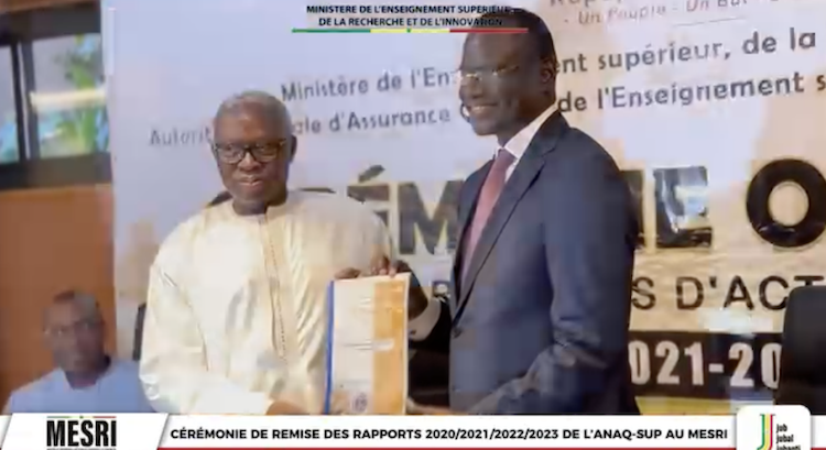 [VIDÉO] Cérémonie de remise des rapports 2020/2021/2022/2023 de L’ANAQ-SUP au MESRI : Extrait du discours du ministre