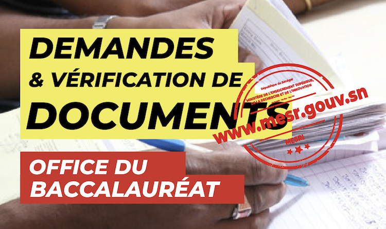 Office du BAC: Demandes et vérification de documents