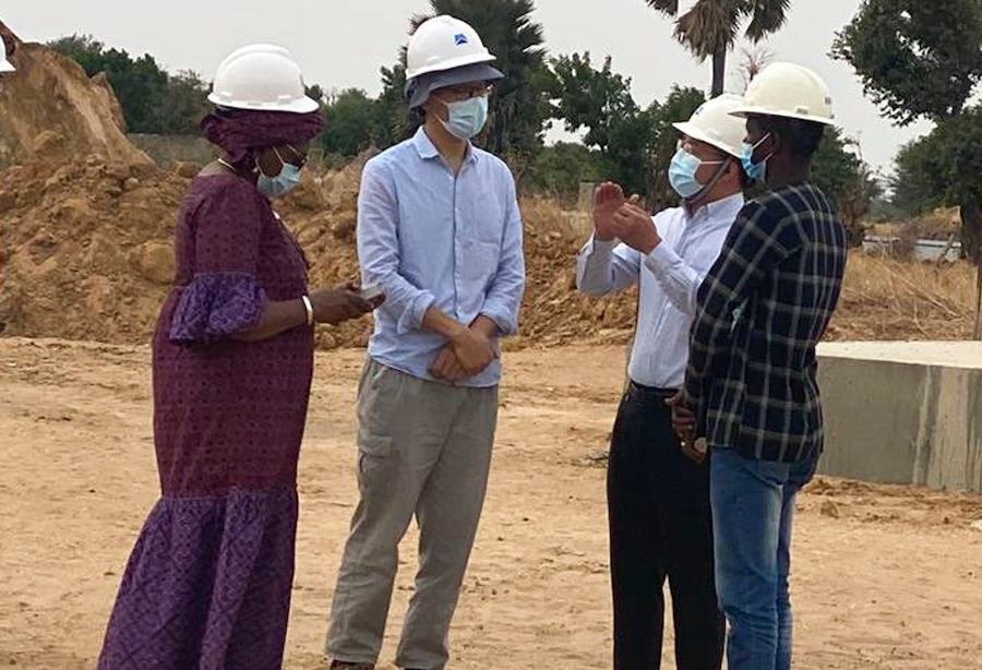 USSEIN: Etat d’avancement – Madame le Recteur visite les chantiers du campus de Fatick