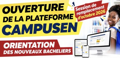 Orientation des bacheliers de 2026 admis à la session de remplacement d’octobre